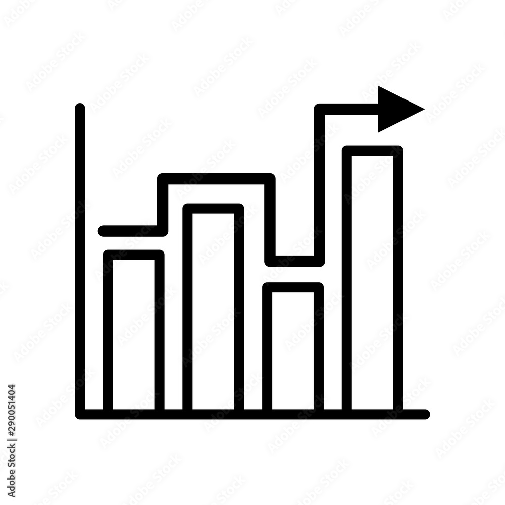 Chart icon vector design template Chart icon vector design template