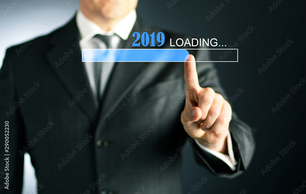 Businessman hand pressing an imaginary button Businessman hand pressing an imaginary button