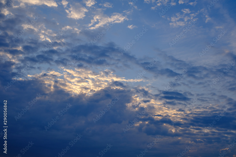 Clouds on the blue sky. Clouds on the blue sky.