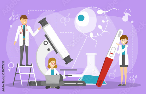 Infertility treatment concept. Idea of gynecology health