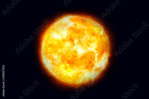 Sun Solar System. Elements of this image furnished by NASA