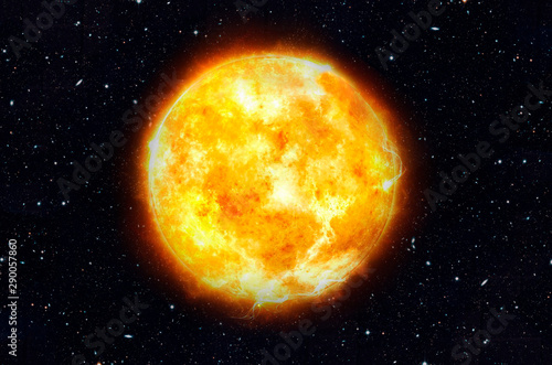 Fototapeta Naklejka Na Ścianę i Meble -  Sun Solar System. Elements of this image furnished by NASA