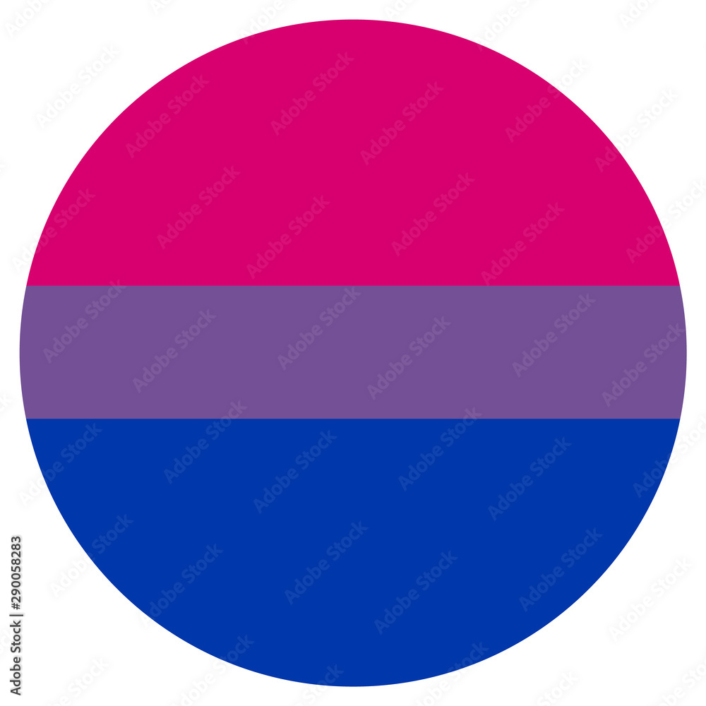 LGBT Flag, round shape icon on white background LGBT Flag, round shape icon on white background