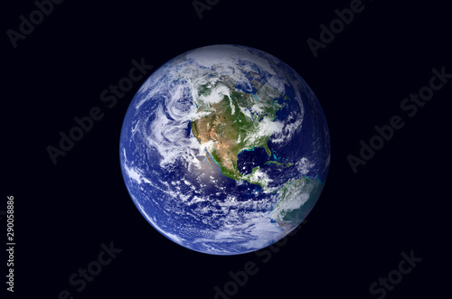 Earth in the outer space. Elements of this image furnished by NASA