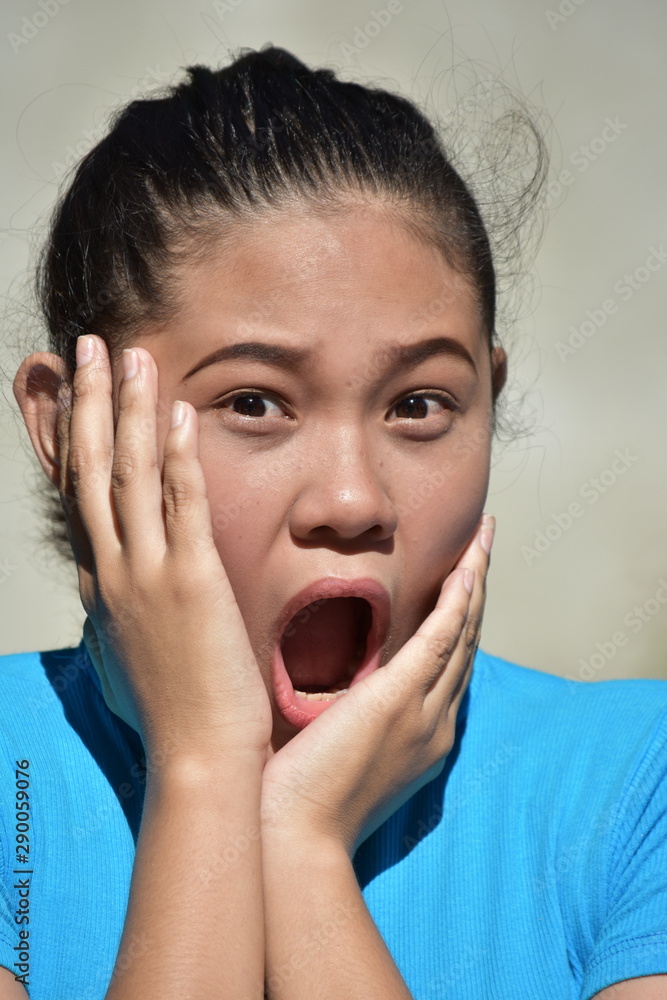 A Startled Pretty Minority Woman A Startled Pretty Minority Woman