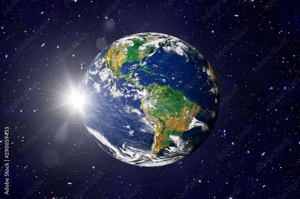 Earth in the outer space. Elements of this image furnished by NASA Earth in the outer space. Elements of this image furnished by NASA