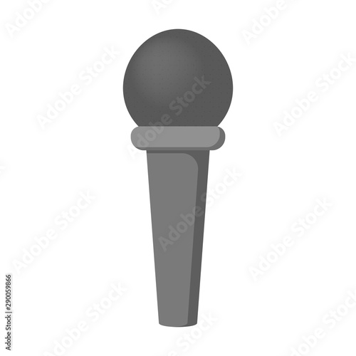 Microphone icon. Audio technology, musical record symbol