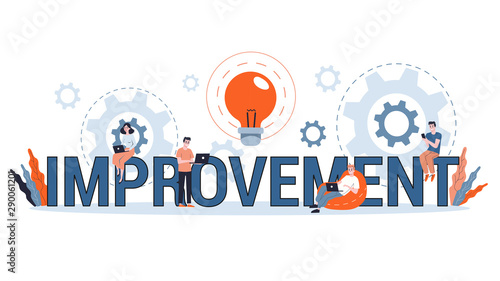 Business improvement, personal development and progress concept.