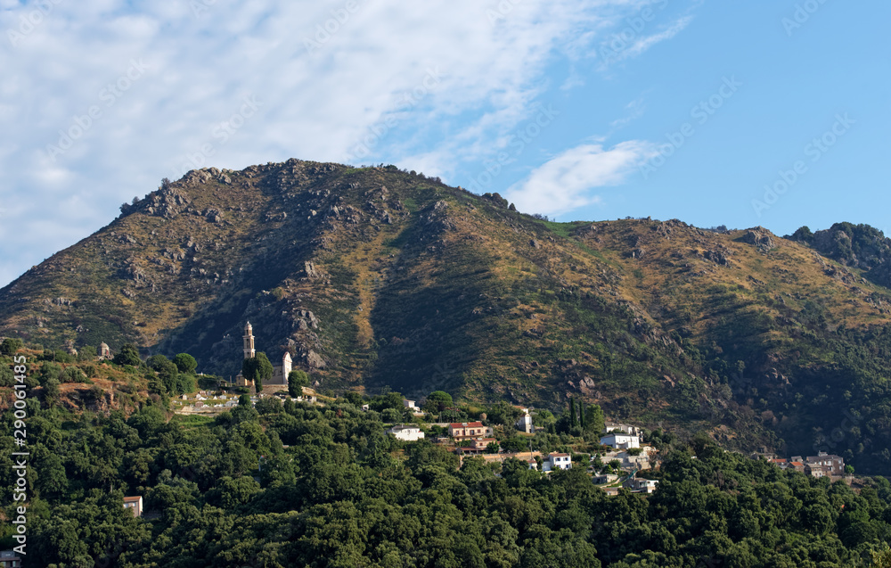 Sant'Andréa-di-Cotone village in Upper corsica