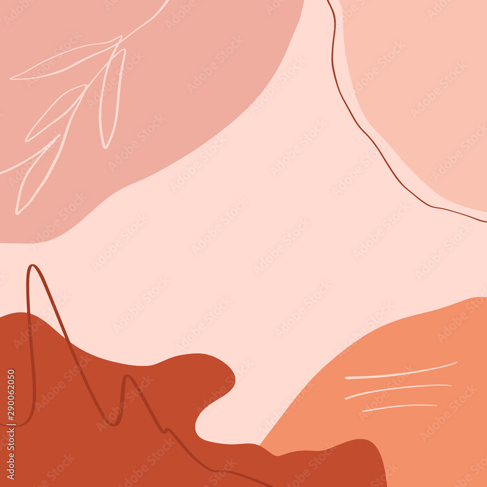 Terracotta Floral Line Art Print Abstract Modern Digital Painting Fashion Scandinavian Style Color Liquid Shapes Abstraction Poster Contemporary Print Burnt Orange Vector Illustration Terracotta Floral Line Art Print Abstract Modern Digital Painting Fashion Scandinavian Style Color Liquid Shapes Abstraction Poster Contemporary Print Burnt Orange Vector Illustration