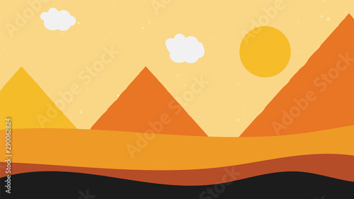 landscape  mountain  desert  evening  sunset  sunny  landscape background  desert background  sunset background