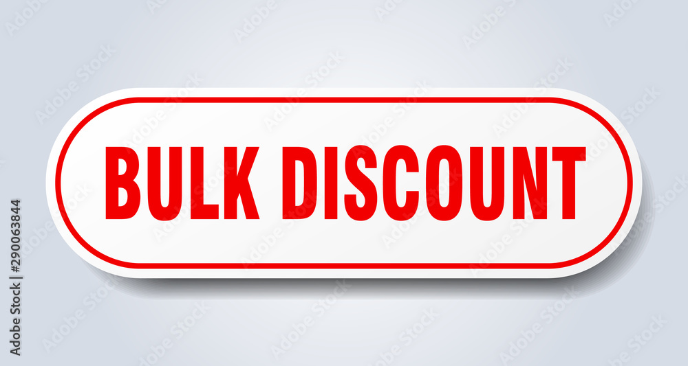 bulk discount sign. bulk discount rounded red sticker. bulk discount bulk discount sign. bulk discount rounded red sticker. bulk discount