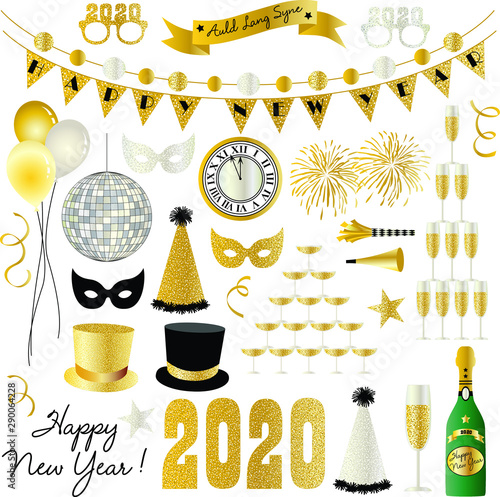 2020 New Years Eve graphics