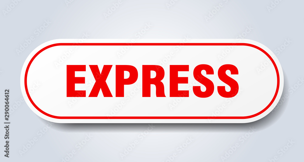 express sign. express rounded red sticker. express express sign. express rounded red sticker. express