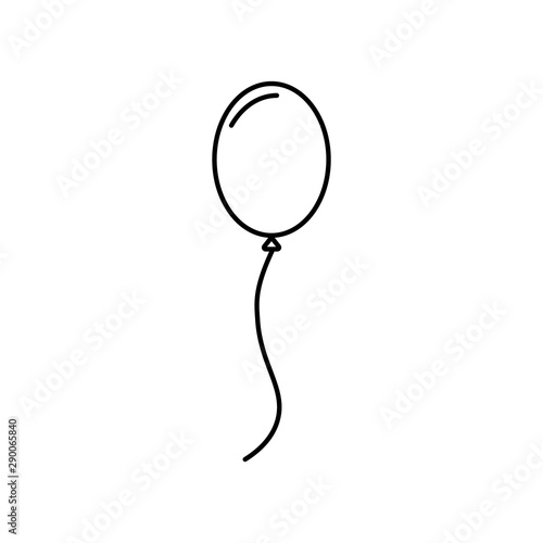 balloon icon . Editable outline balloon icon from baby. Trendy balloon icon for web and mobile.