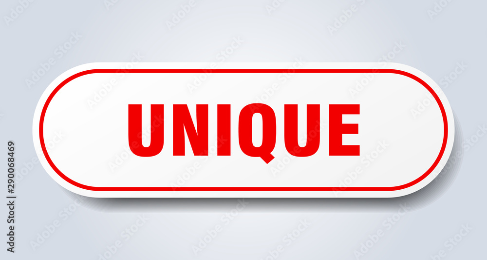 unique sign. unique rounded red sticker. unique unique sign. unique rounded red sticker. unique
