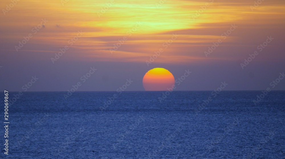 ibiza sunset blue hour