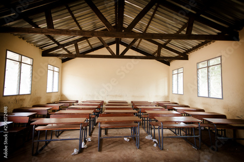 empty classroom in mozambican school © BeaUhart