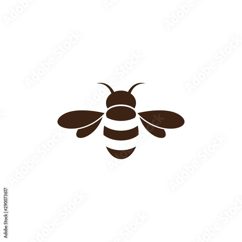 Bee logo vector icon