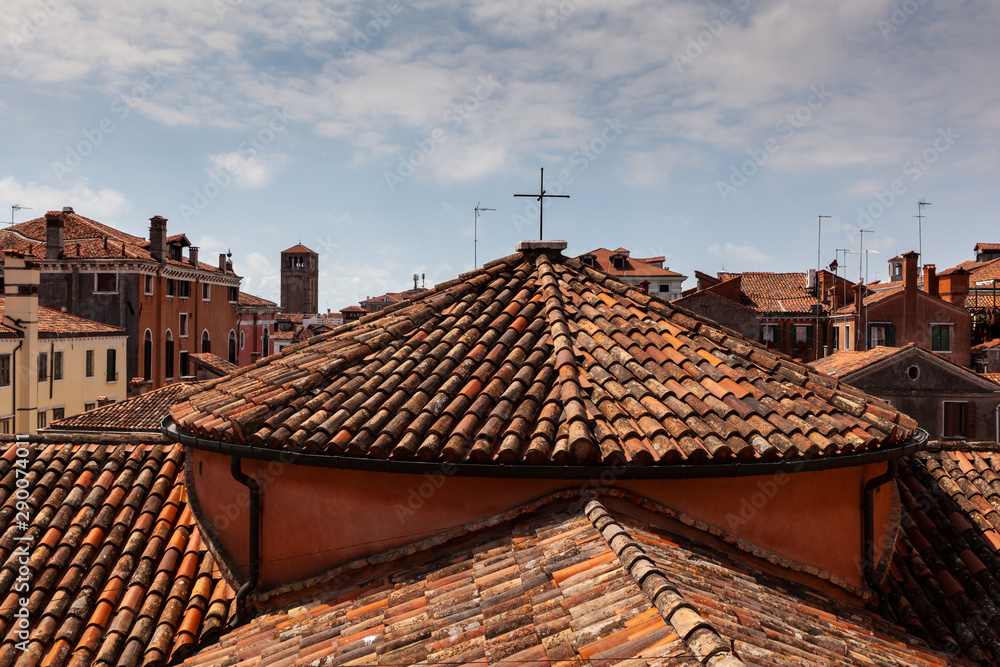 View of Venice roofs