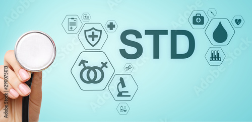 Tablou pe pânză STD test sexsual transmitted diseases diagnosis medical and healthcare concept