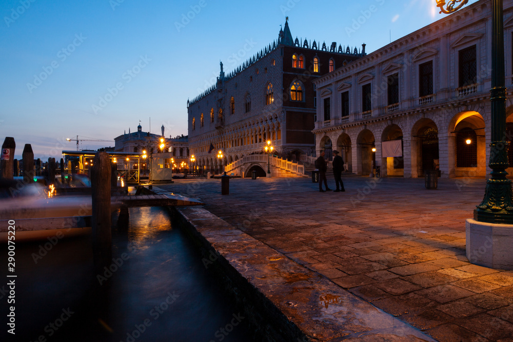 Night view of the doge palace