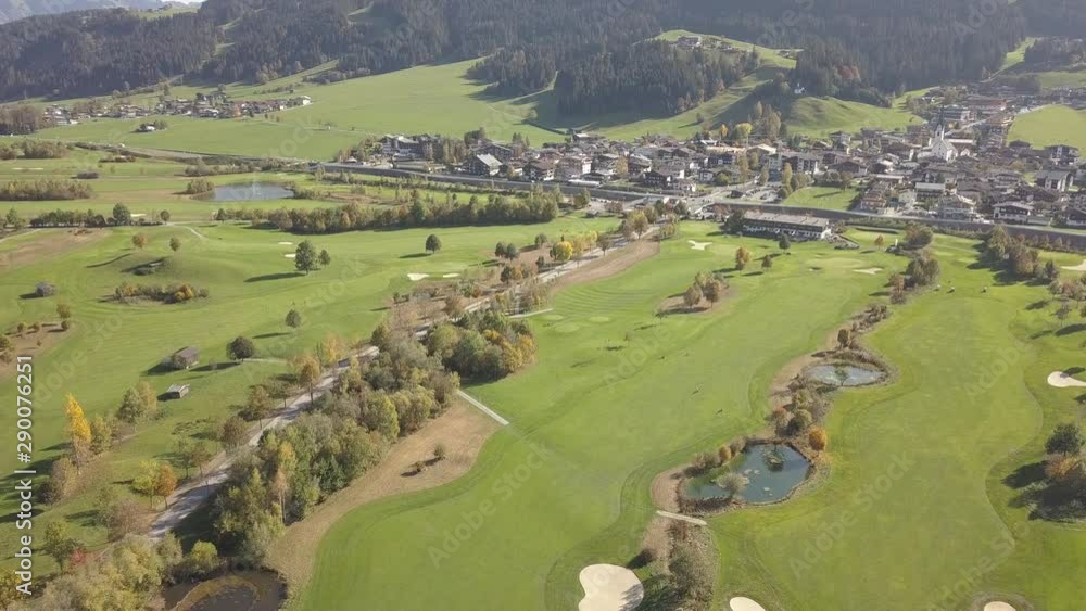Aerial view of Ellmau village in Austria Aerial view of Ellmau village in Austria