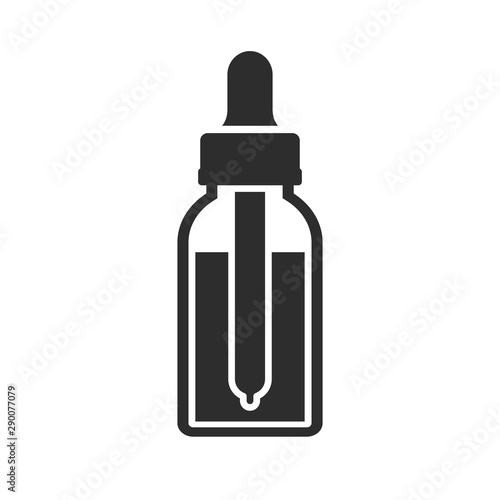 Tincture and dropper vector icon