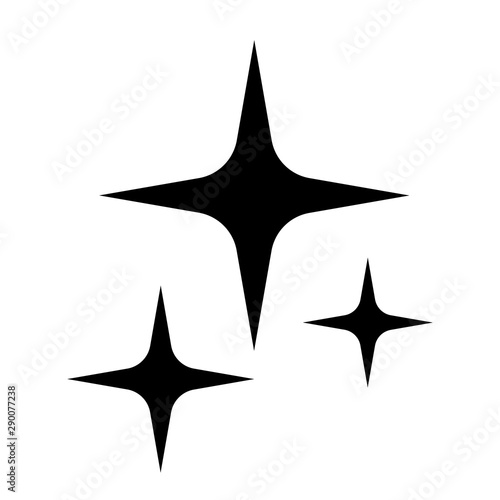 Shine star vector icon
