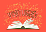Portugues. Presente, o verbo, oi!, mas, eu, O que?, um, uns, uma, umas. Translate:
