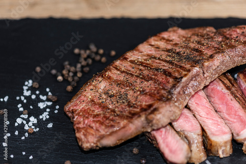 Steaks from fresh meat