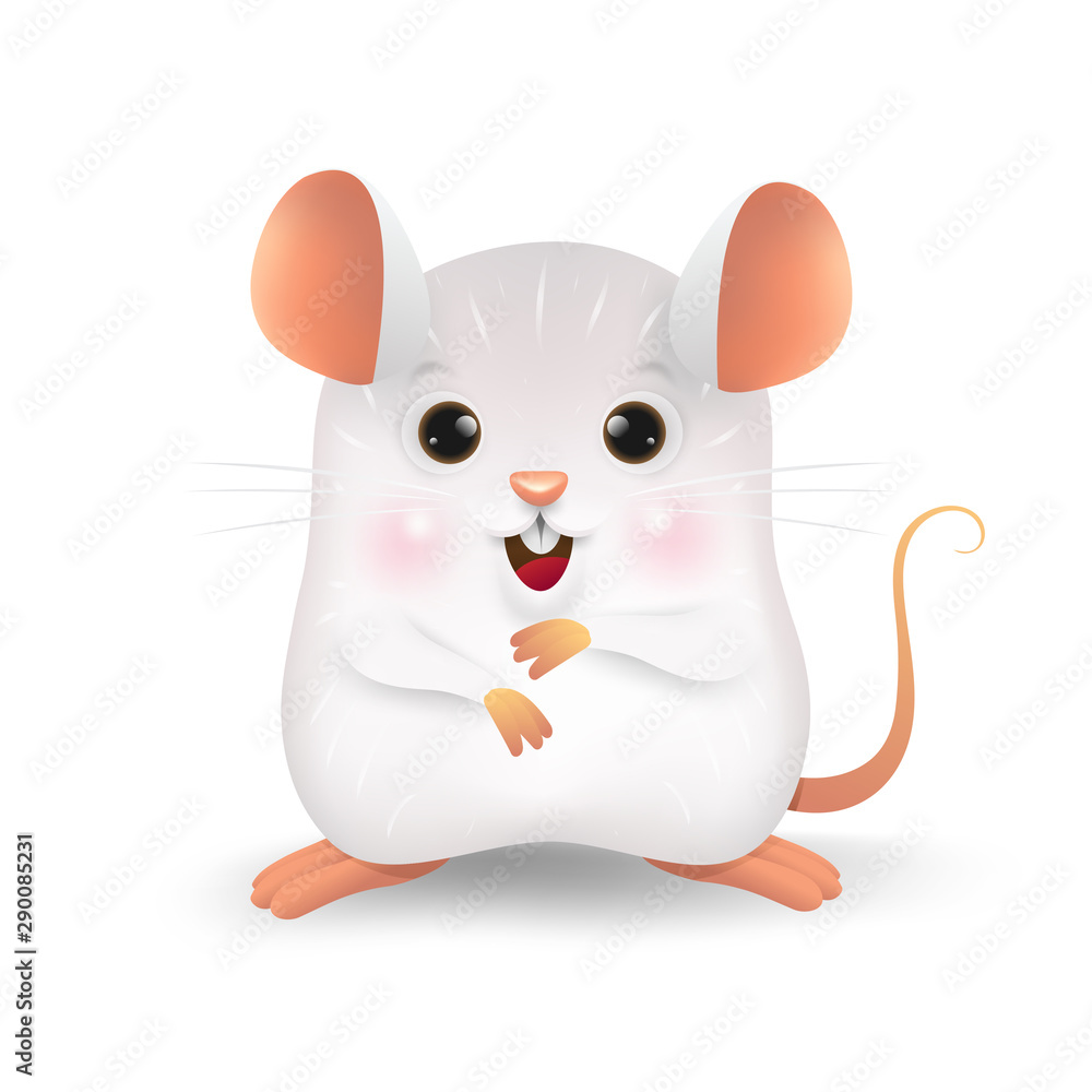 Cartoon of the little rat personality. Zodiac symbol of the year 2020. Chinese New Year, the year of the rat. Cartoon of the little rat personality. Zodiac symbol of the year 2020. Chinese New Year, the year of the rat.