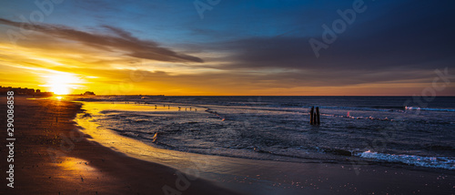 Coastline near New York in the area of Rockaway Park