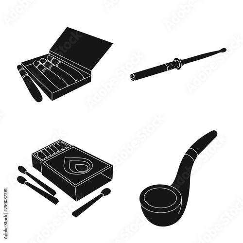 Vector design of addiction and euphoria symbol. Set of addiction and habit stock vector illustration.