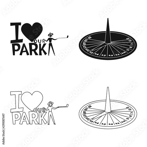 Vector design of urban and street symbol. Set of urban and relaxation vector icon for stock.