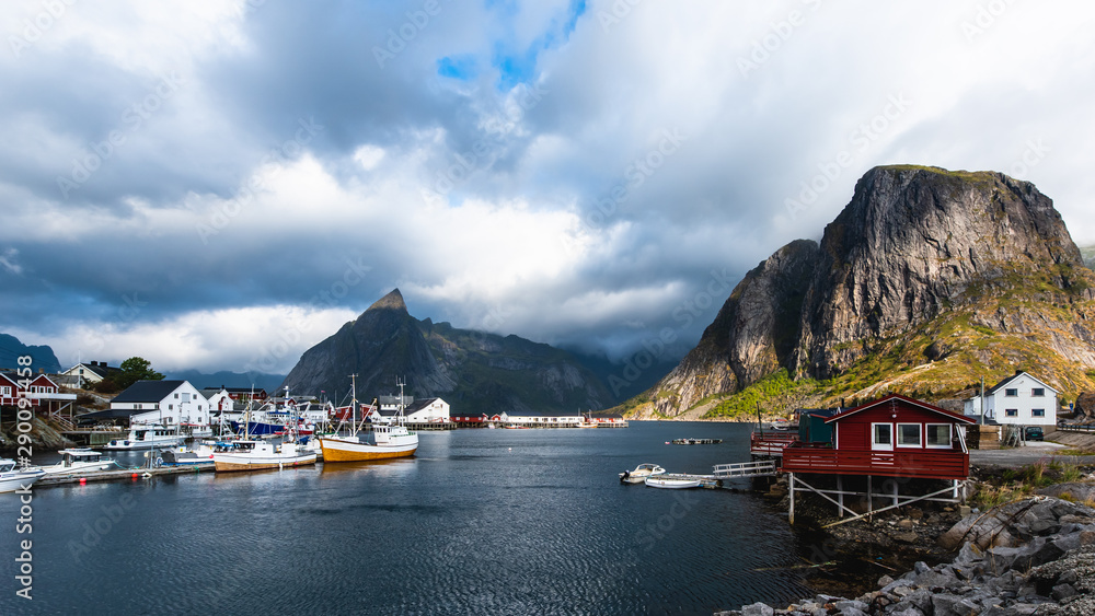 Reine,Norwegian fishing village at the Lofoten Islands in Norway.
