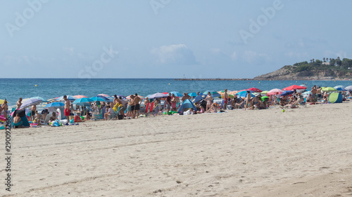 Tarragona, Spain  08-17-2019  La Pineda's beach © Dario
