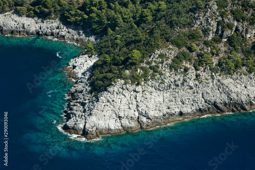 aerial view of Mljet Island, Croatia