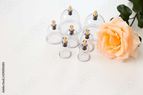 Fotografija Vacuum therapy. Cup massage. Hijama sunna. Quran.