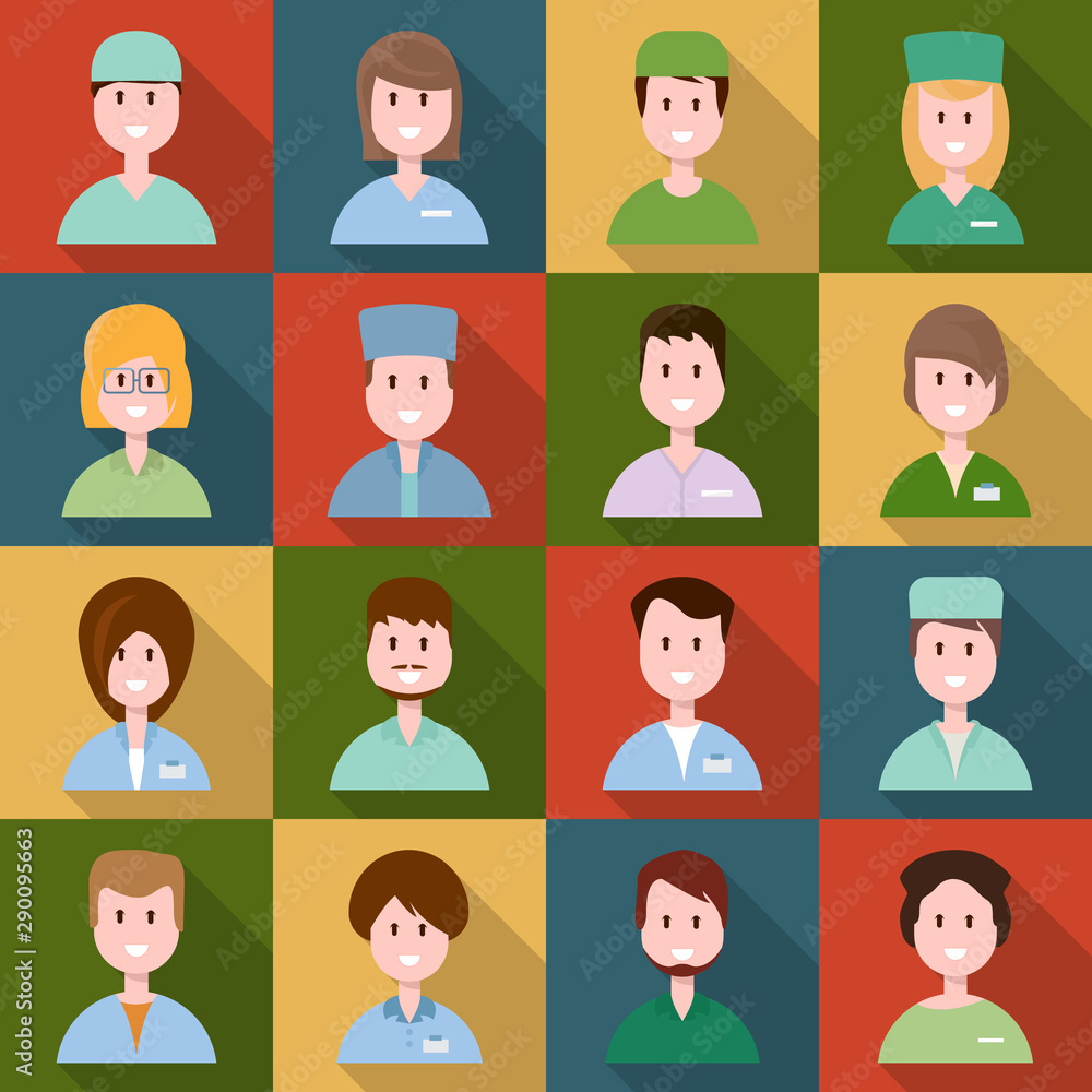 Isolated object of medical and clinic icon. Set of medical and people vector icon for stock. Isolated object of medical and clinic icon. Set of medical and people vector icon for stock.