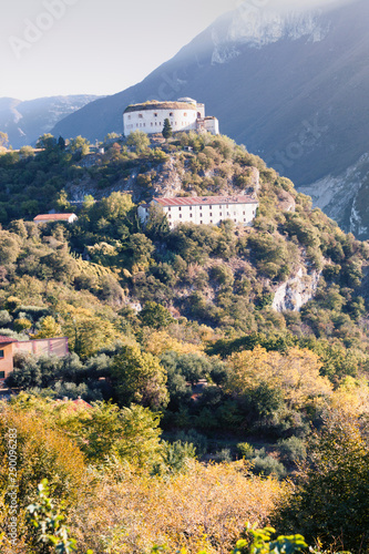 Forte Rivoli o Forte Wohlgemuth Rivoli Veronese nella stretta del fiume Adige, su di un'altura del monte Castello photo