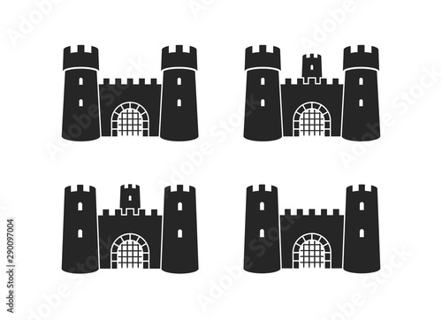 Castle. Icon set