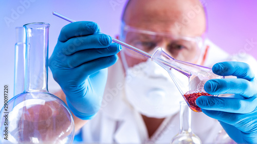 The scientist conducts a vi...