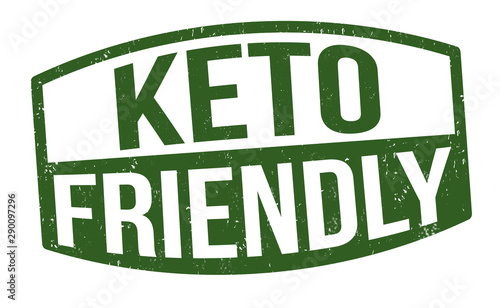Keto friendly sign or stamp