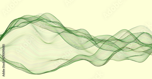 Wavy abstract background. V...