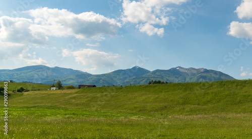 Krivanska Mala Fatra mountains from meadow near Krpelany village in Slovakia