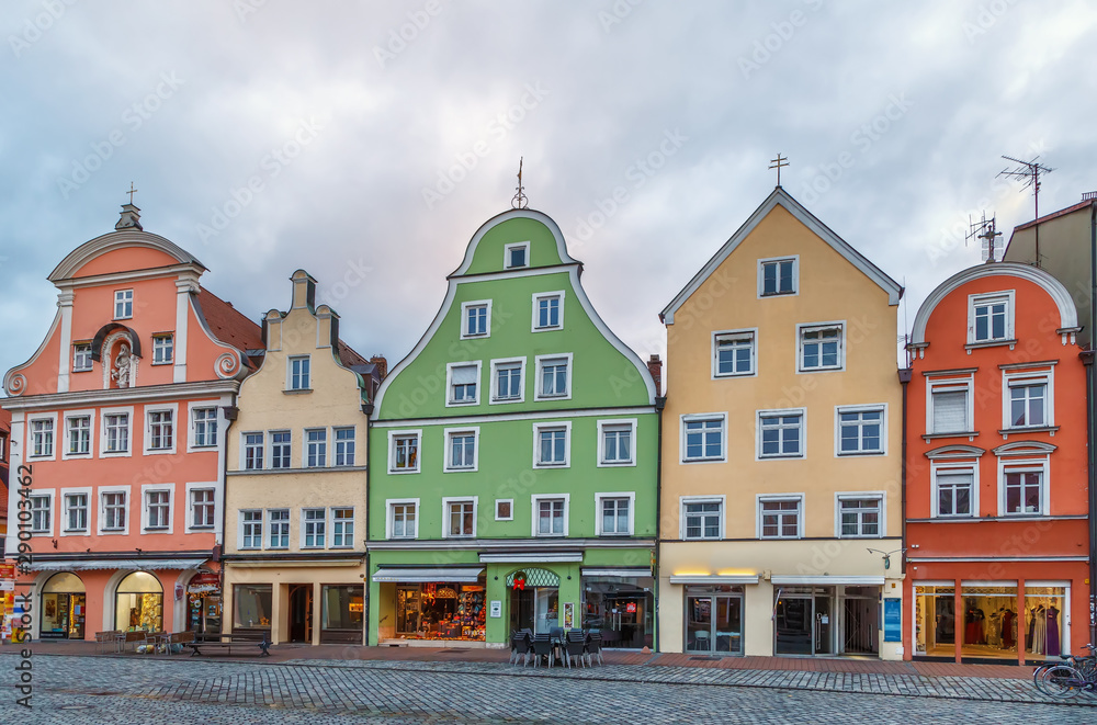 Obraz premium Altstadt street in Landshut, Germany