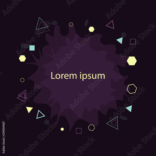 Abstract Background  Geometric abstract background with illustration.