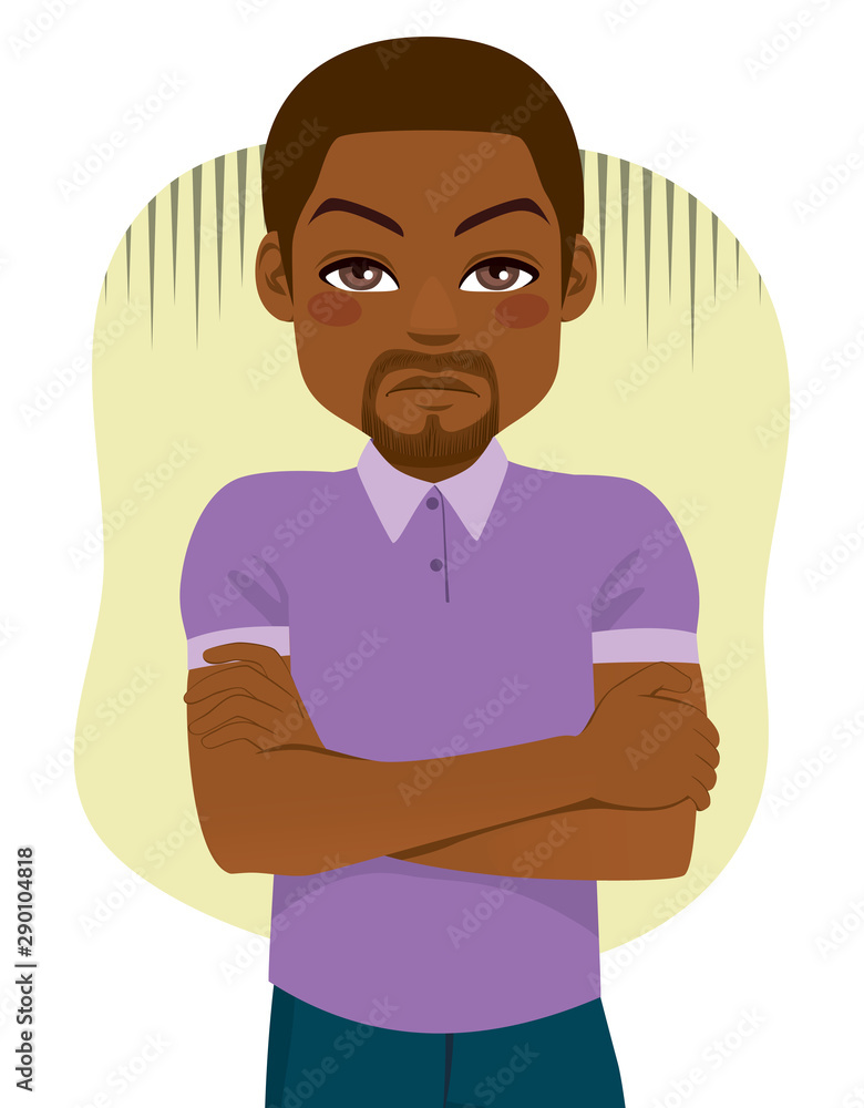 Displeased black guy with confused face expression doubtful dissatisfied male hesitation and uncertainty Displeased black guy with confused face expression doubtful dissatisfied male hesitation and uncertainty