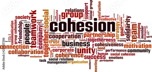 Cohesion word cloud